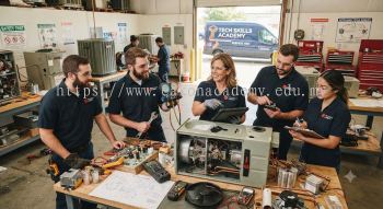 HVAC service technician skills training