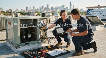 HVAC system servicing skills development