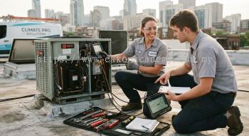 Professional air conditioning technician skills