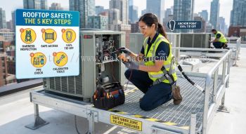 aircon technician safety procedures at height