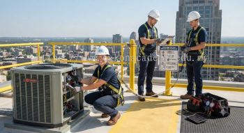 HVAC fall prevention safety procedures