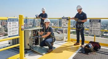HVAC maintenance height safety requirements