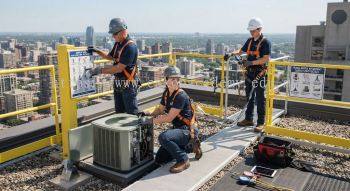HVAC maintenance work at height checklist