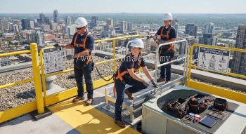 HVAC safe access and working platform procedures