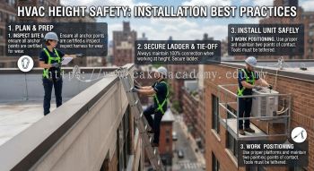 aircond installation working at height safety guide