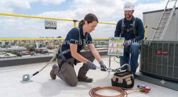 aircond contractor working at height safety rules