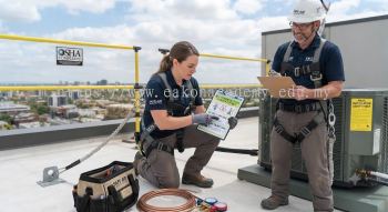 HVAC occupational safety working at height