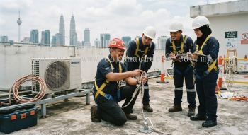 HVAC rooftop work safety training Malaysia