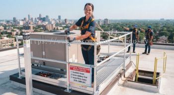 HVAC fall prevention measures installation