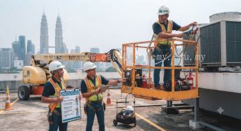 air conditioning elevated work platform safety equipment