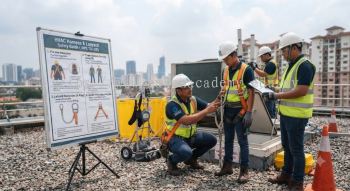 air conditioning harness and lanyard safety guide