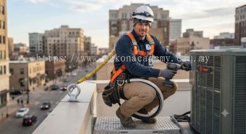 aircond technician PPE for working at height