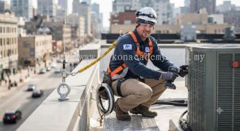 fall arrest system for aircond technicians