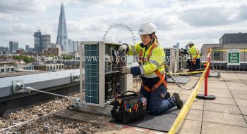 air conditioning servicing working at height safety