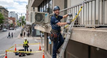 HVAC maintenance height safety procedures