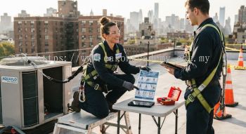 HVAC fall arrest system safety procedures