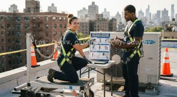 HVAC fall protection standards and procedures