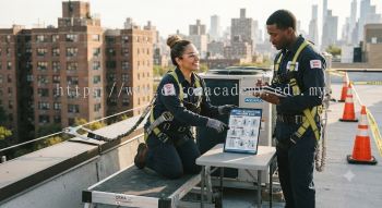 HVAC maintenance fall protection safety procedures