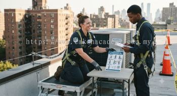 HVAC safety at height fall protection methods