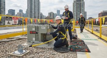 HVAC technician accident prevention fall safety