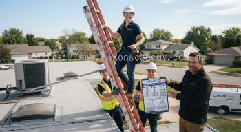 air conditioning rooftop ladder safety guide