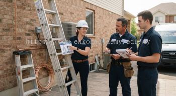 HVAC ladder angle safety rules for technicians