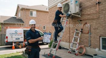 HVAC ladder stabilization safety methods