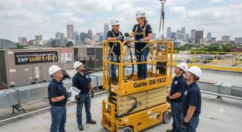 elevated work platform hazard control HVAC