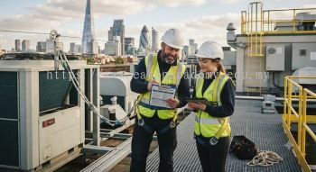 HVAC elevated work risk assessment method