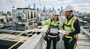 HVAC installation hazard identification at height