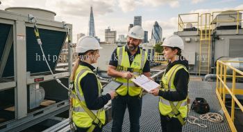 HVAC occupational safety risk assessment height work