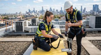 air conditioning technician risk control at height