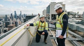 aircon technician rooftop safety procedures