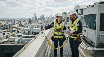 aircon technician safety procedures at height