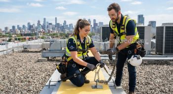 commercial aircon technician height safety procedures