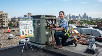 HVAC occupational safety fall prevention guide