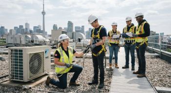 HVAC certified height safety training air conditioning