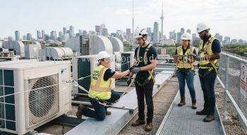 HVAC installation safety procedures training height