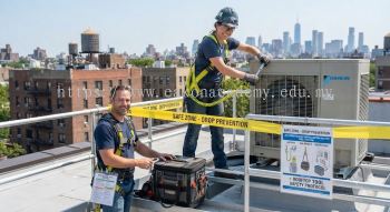 air conditioning installation hazard tool control