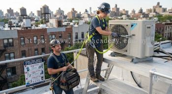 HVAC installation hand tools safety at height