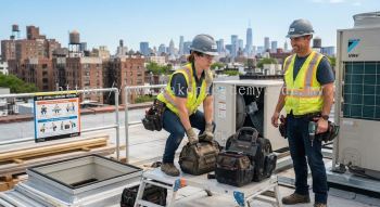safe lifting and handling tools HVAC installation