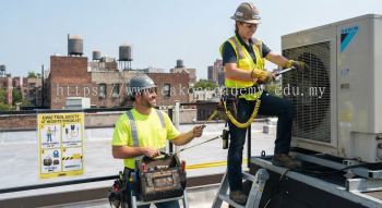 safe tool use during air conditioning installation