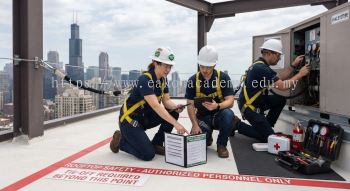 HVAC compliance checklist working at height