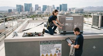 HVAC compliance documentation for height safety