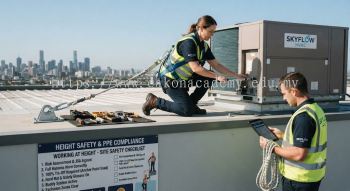 HVAC contractor safety compliance height work