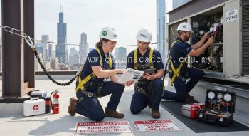 HVAC occupational safety height work standards