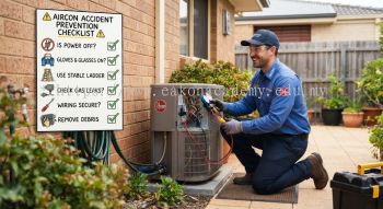 aircon maintenance accident prevention checklist