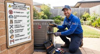 aircon maintenance safety checklist for technicians
