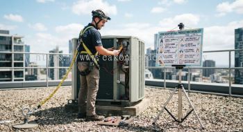 HVAC fall protection checklist for maintenance work