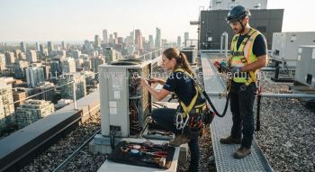 air conditioning technician PPE for height work